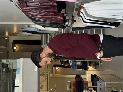 Skonder Bordo Fermuarlı Polo Yaka Triko