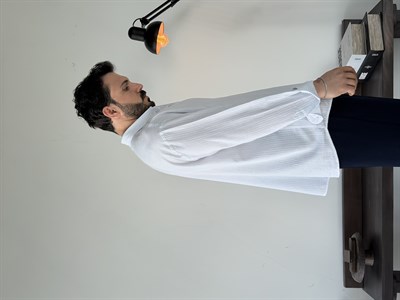 Soprano Oversize Çizgili Beyaz Gömlek