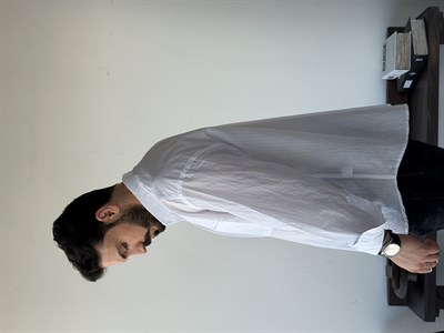 Tiero Oversize Çizgili Beyaz Gömlek