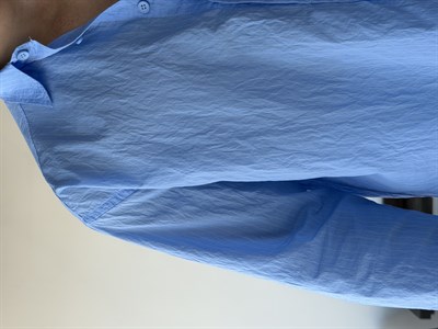 Tiero Oversize Çizgili Mavi Gömlek