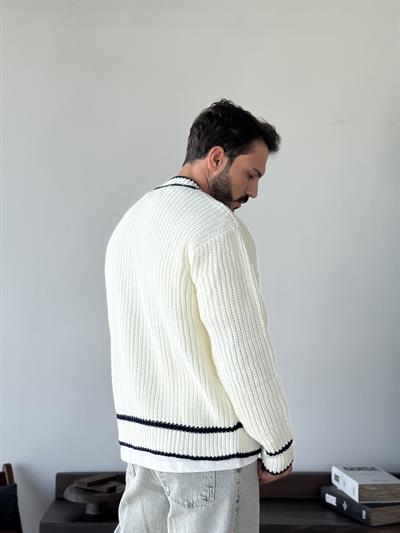 Velas Krem Triko Hırka