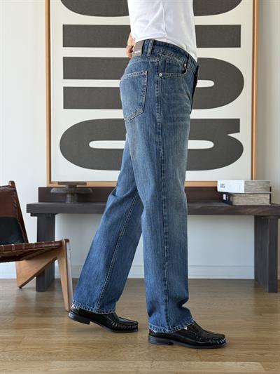 Vintal 80s Baggy Mavi Jean