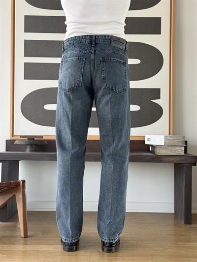 Vintal 80s Black Blue Baggy Jean