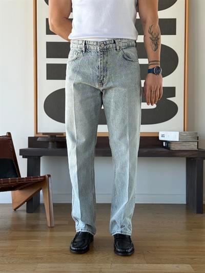 Vintal 80s Ice Blue Baggy Jean