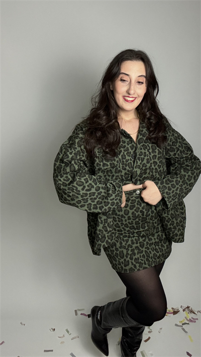 Gabardin Leopar Etek