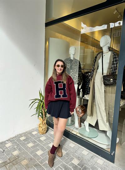 PİLE DETAYLI ETEK LACİVERT