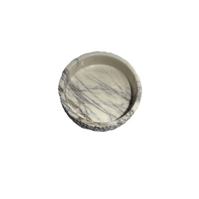 Leylak Tarama Silindir Mermer Kase 22,5 x 7 cm