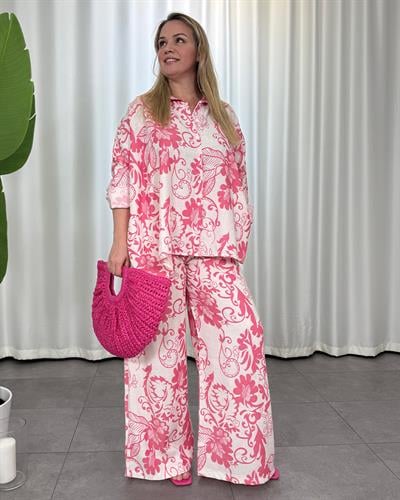 Miranda Keten Takım Pembe Bej
