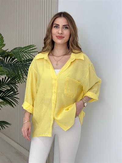 Bambu Salaş Gömlek Sarı