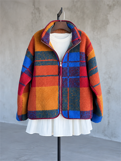 Ekose Desenli Polar Sweatshirt