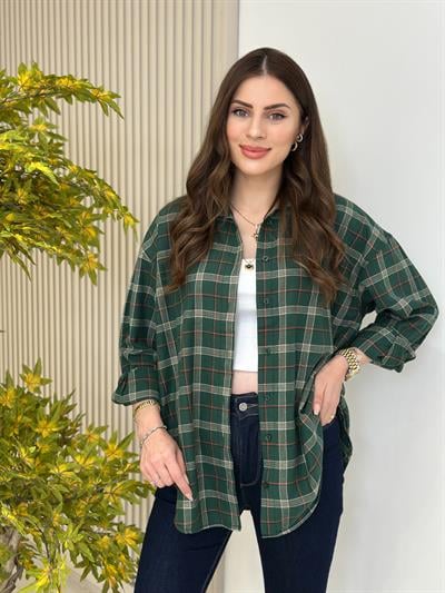 Ekose Gömlek Yeşil