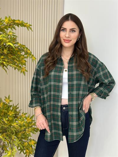 Ekose Gömlek Yeşil