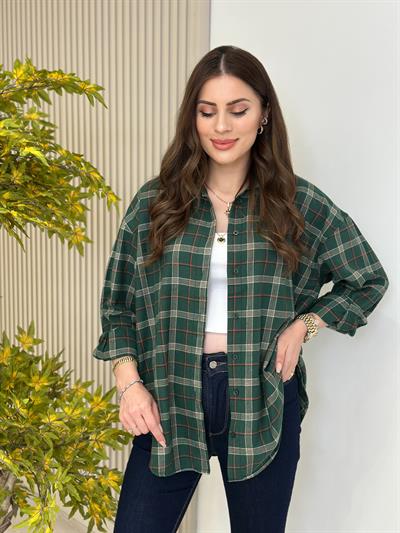 Ekose Gömlek Yeşil