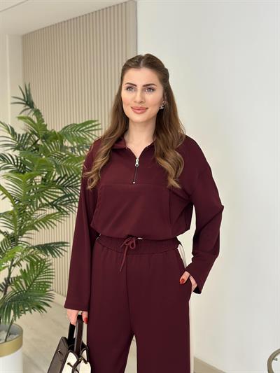 Ellis Modal Kumaş Takım Bordo