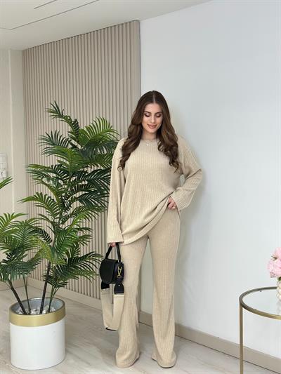 Fitilli Yumoş Takım Bej