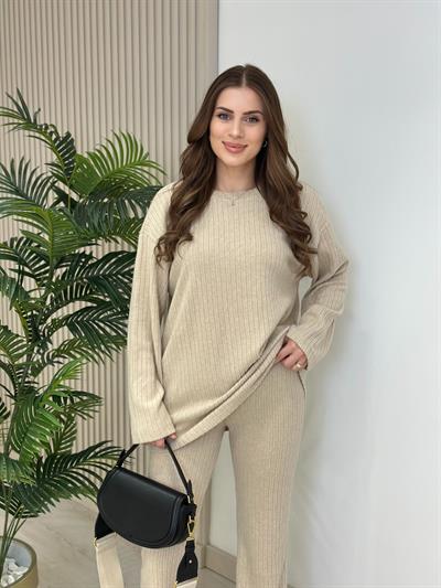 Fitilli Yumoş Takım Bej