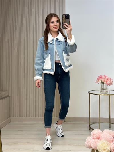 İçi Kürklü Kot Ceket