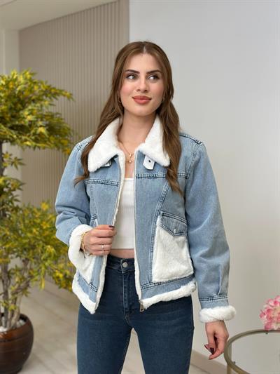 İçi Kürklü Kot Ceket