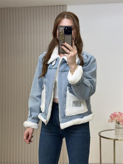 İçi Kürklü Kot Ceket