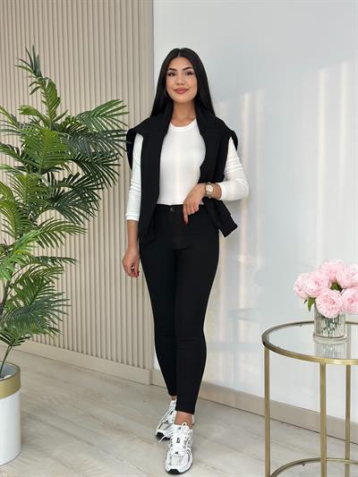 Joni Likralı Tayt Kot Siyah