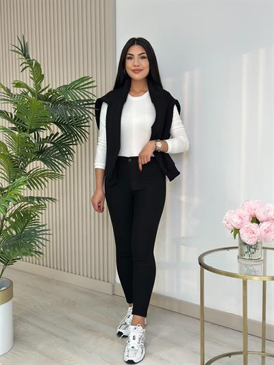 Joni Likralı Tayt Kot Siyah