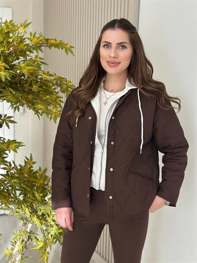 Kapüşonu Çıkarılabilir Özel Seri Mont Kahve 