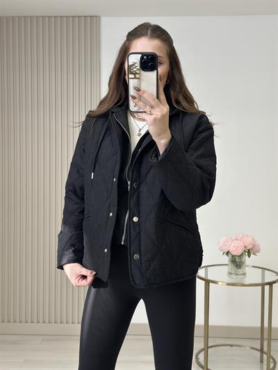 Kapüşonu Çıkarılabilir Özel Seri Mont Siyah