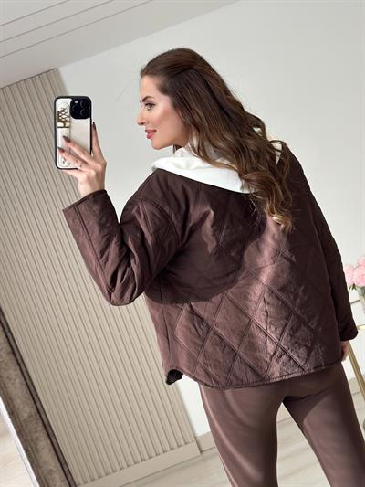 Kapüşonu Çıkarılabilir Özel Seri Mont Kahve 