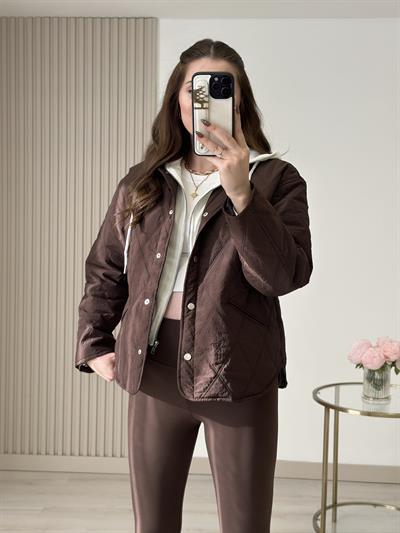 Kapüşonu Çıkarılabilir Özel Seri Mont Kahve 