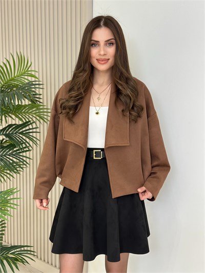 Kemerli Süet Bomber Mont Taba