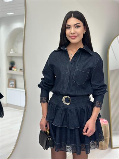 Kot Kat Kat Etekli Kemerli Elbise