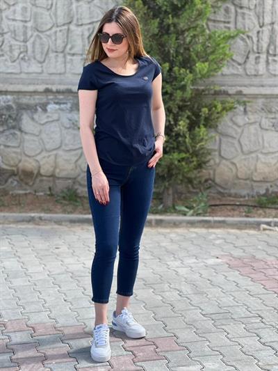 Lacivert Full Likralı Jean