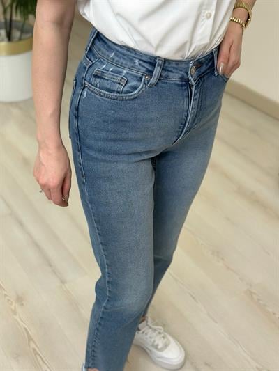 Marka Model Kesik Paça Jean Açık Mavi Melbourne