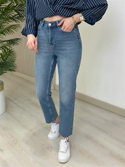 Marka Model Kesik Paça Jean Açık Mavi Melbourne