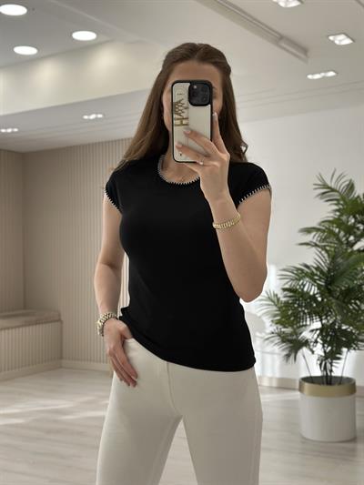 Mass Modal Kumaş Tshirt Siyah