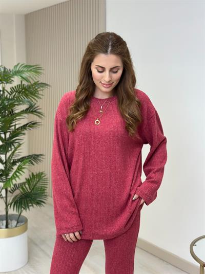 Maya Fitilli Yumoş Takım Bordo