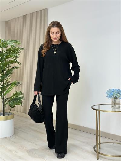 Maya Fitilli Yumoş Takım Siyah