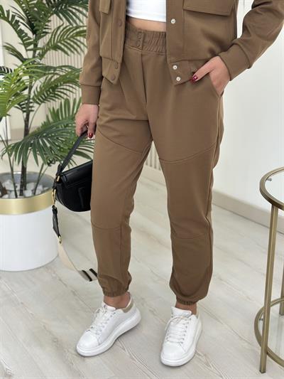 Modal Ceketli Takım Kahve