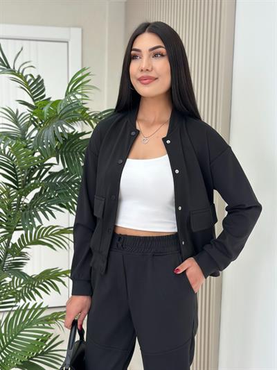 Modal Ceketli Takım Siyah
