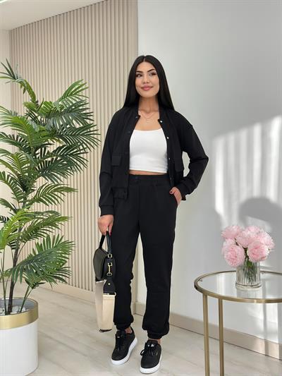 Modal Ceketli Takım Siyah