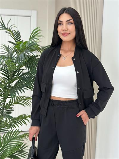 Modal Ceketli Takım Siyah