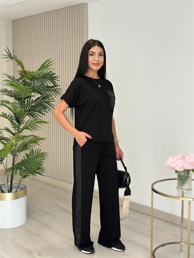 Modal Kumaş Likralı Takım Siyah