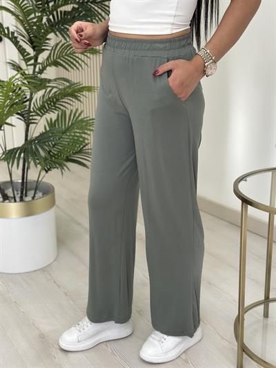 Modal Kumaş Mevsimlik Eşofman Altı Haki