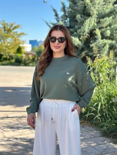Modal Kumaş Orj. Marka Model Sweat Haki