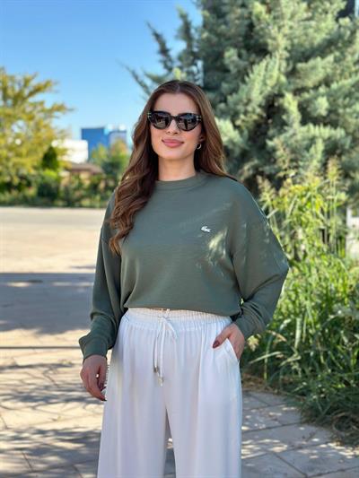 Modal Kumaş Orj. Marka Model Sweat Haki