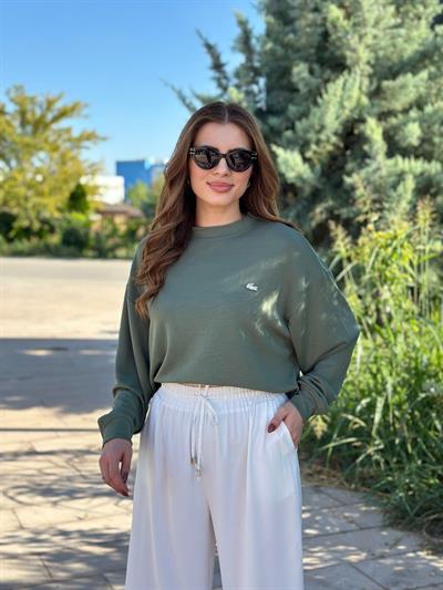 Modal Kumaş Orj. Marka Model Sweat Haki