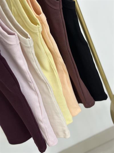 Orj. Marka Fitilli Kalın Askılı Basıc Bej