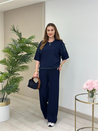 Orj. Marka Paraşüt Detaylı Modal Kumaş Takım Lacivert