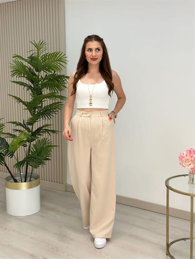 Orj. Marka Palazzo Pantolon Bej