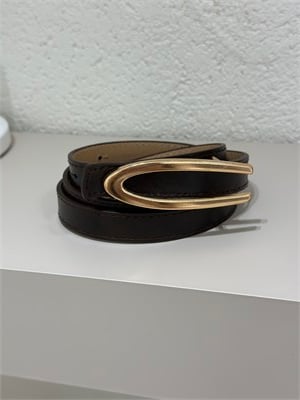 Oval Toka Gold Kemer Acı Kahve